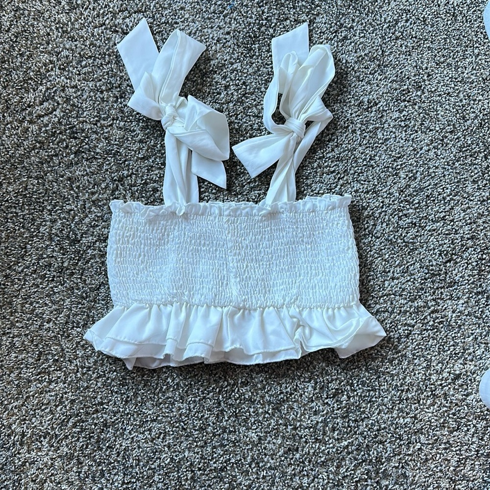 tube top style white top